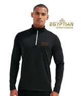 Egyptian Sportswear Black With White 1/4 Zip