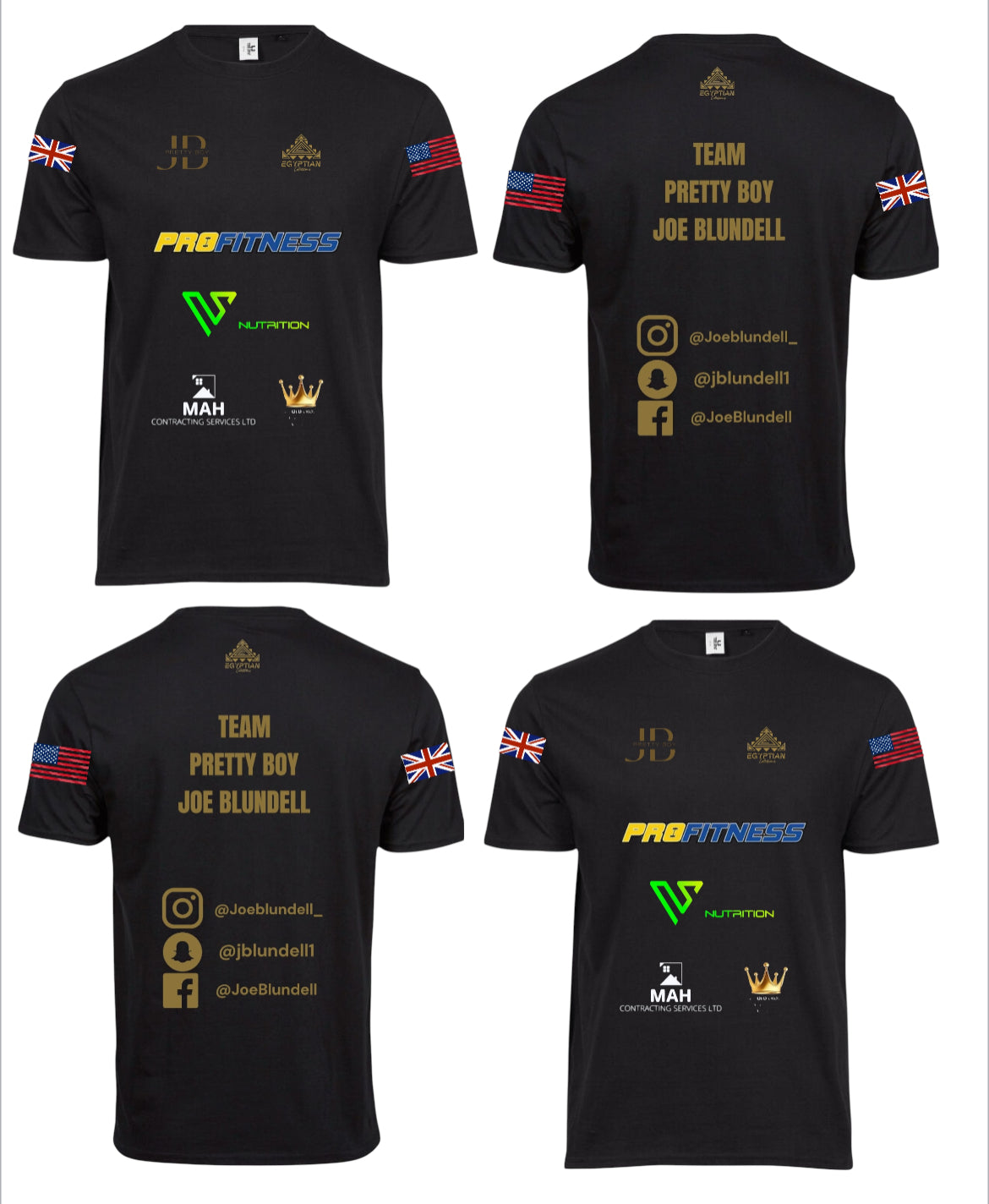 OFFICIAL JOE PRETTY BOY BLUNDELL SPONSORED FIGHT NIGHT T-SHIRT