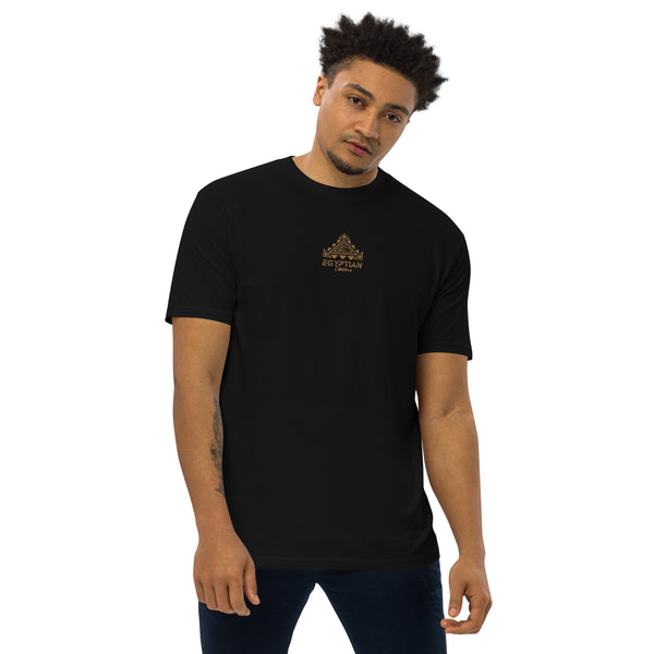 Egyptian Gold Embroidered Men’s premium heavyweight t'shirt