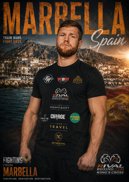 OFFICIAL FREDDY WARREN SPONSORSHIP FIGHT NIGHT RINGWALK T-SHIRT