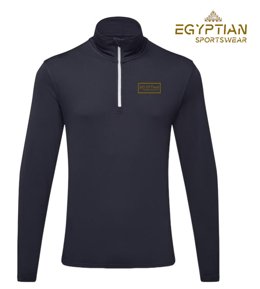 Egyptian Sportswear Navy With White 1/4 Zip