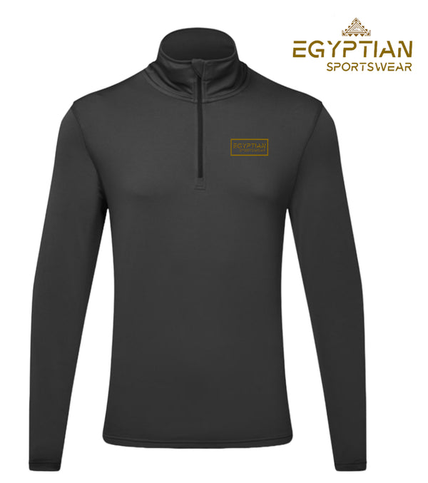 Egyptian Sportswear Grey With Black 1/4 Zip
