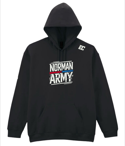 Official Dylan Norman Army Black Slogan Hoodie