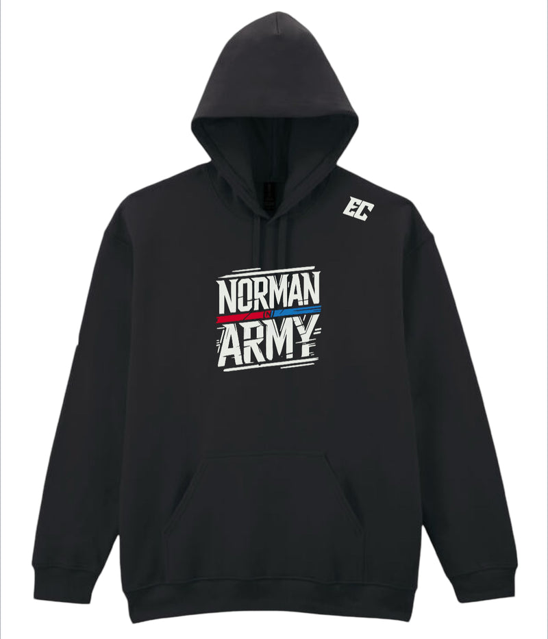 Official Dylan Norman Army Black Slogan Hoodie
