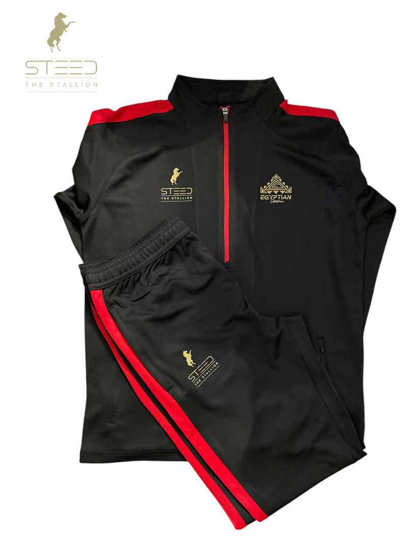 Official Steed The Stallion Woodall Red Black & Gold Tracksuit