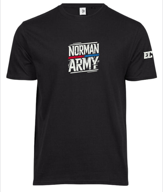 Official Dylan Norman Army Black Slogan T-Shirt