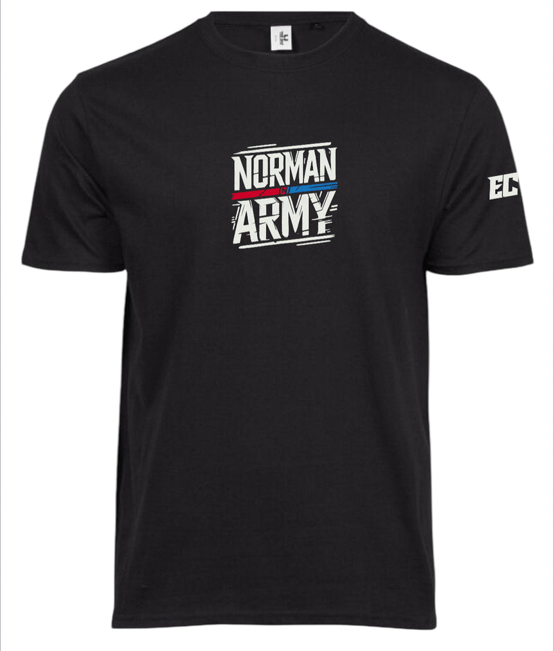 Official Dylan Norman Army Black Slogan T-Shirt