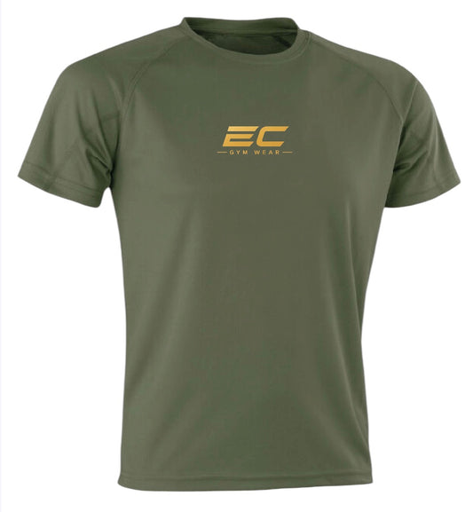 EC OLIVE GYM WEAR T-SHIRT