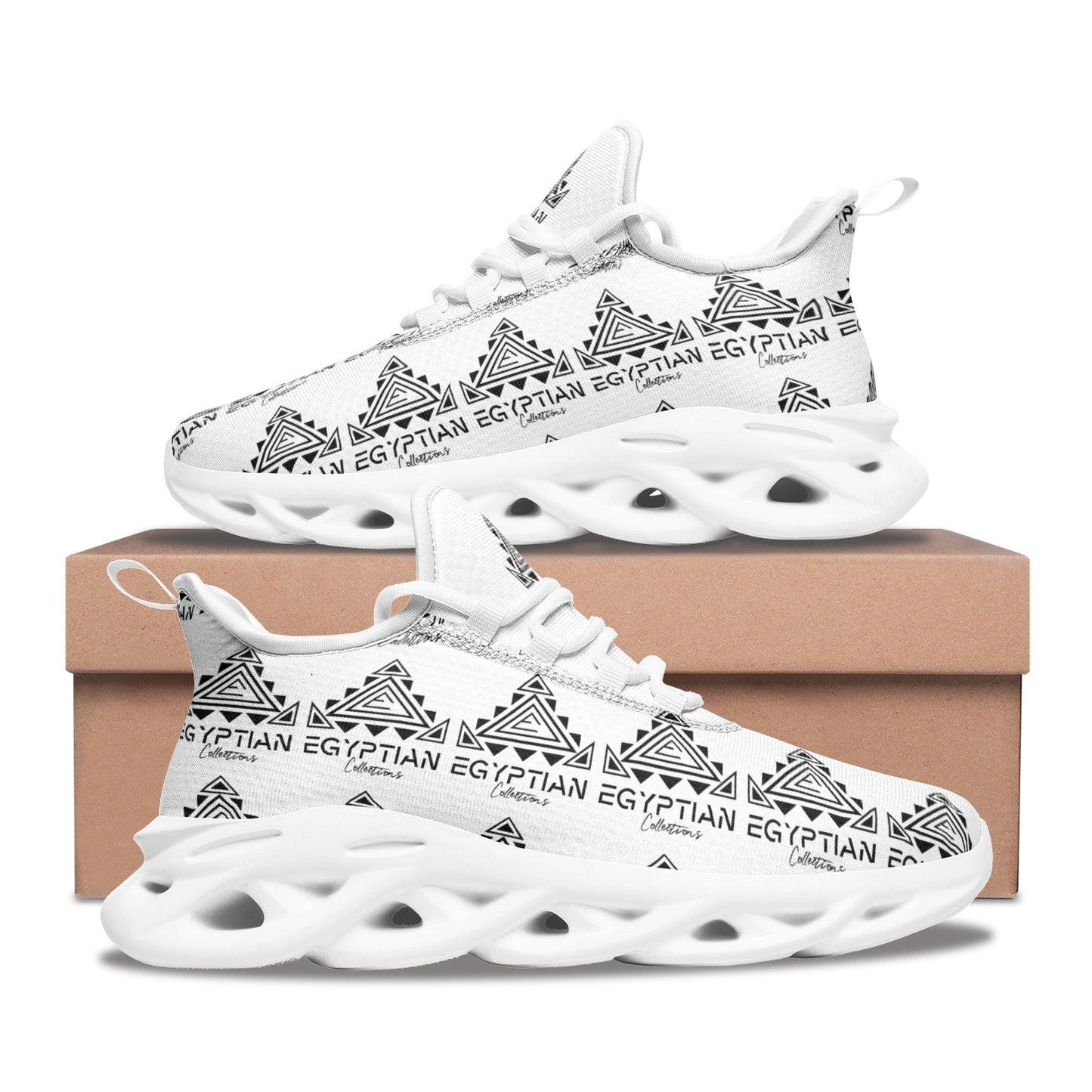 Egyptian Collections Unisex Bounce Mesh Knit Sneakers