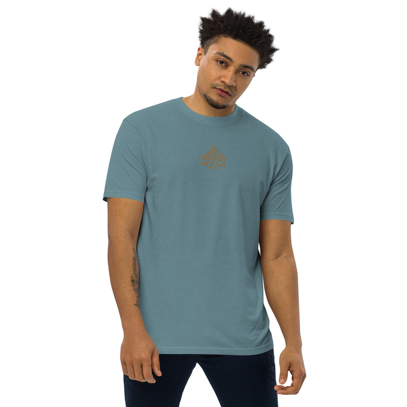 Egyptian Gold Embroidered Men’s premium heavyweight t'shirt