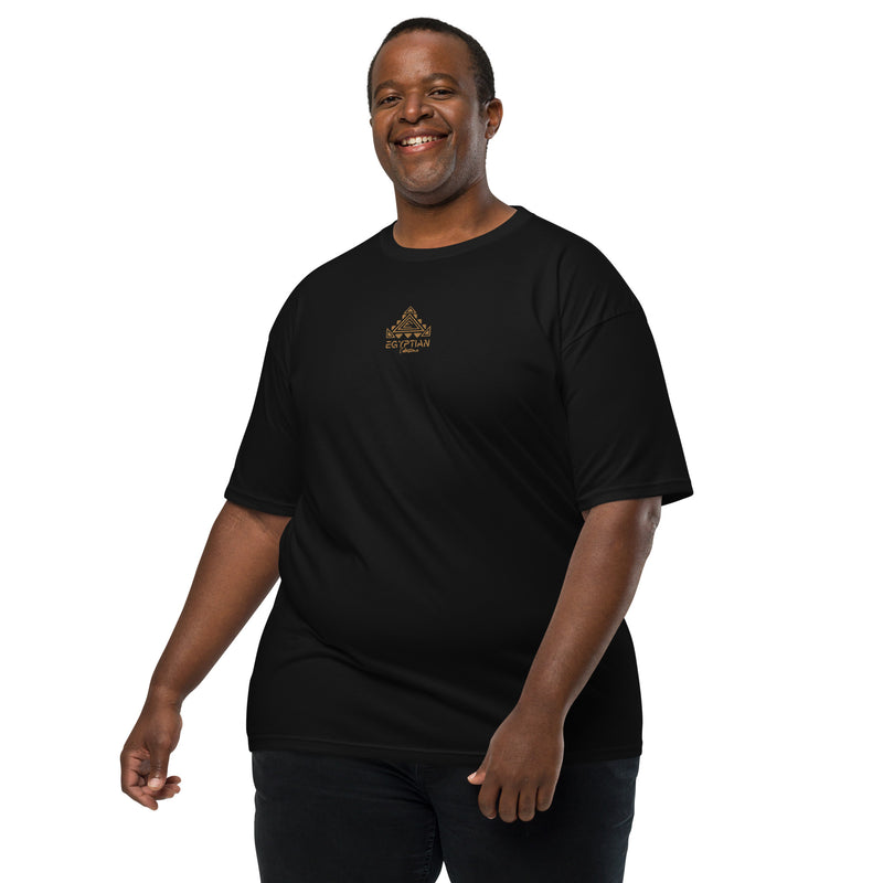 Egyptian Gold Embroidered Men’s premium heavyweight t'shirt