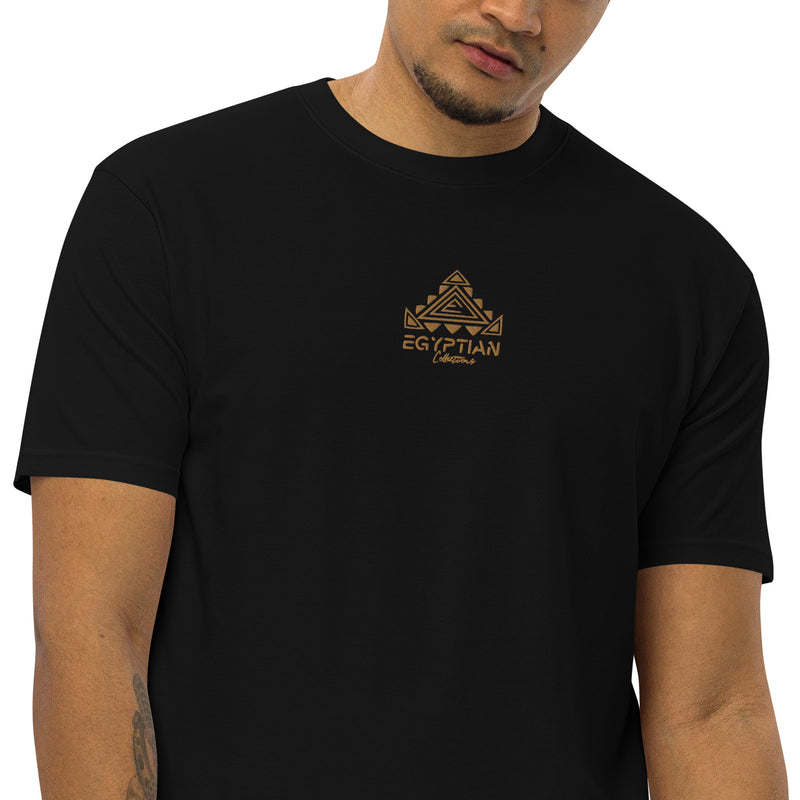 Egyptian Gold Embroidered Men’s premium heavyweight t'shirt