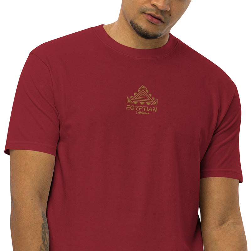 Egyptian Gold Embroidered Men’s premium heavyweight t'shirt