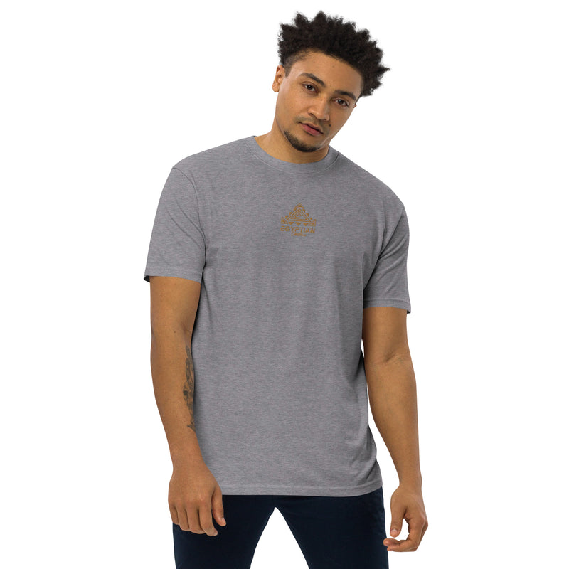 Egyptian Gold Embroidered Men’s premium heavyweight t'shirt