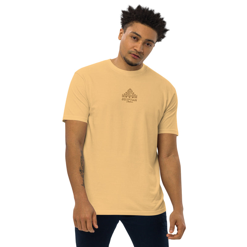 Egyptian Gold Embroidered Men’s premium heavyweight t'shirt