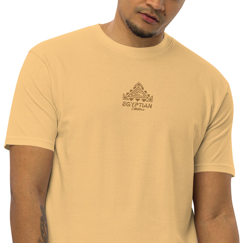 Egyptian Gold Embroidered Men’s premium heavyweight t'shirt
