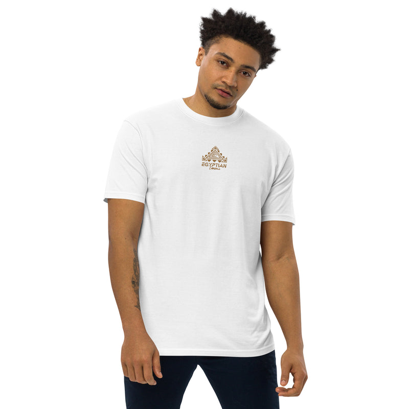 Egyptian Gold Embroidered Men’s premium heavyweight t'shirt