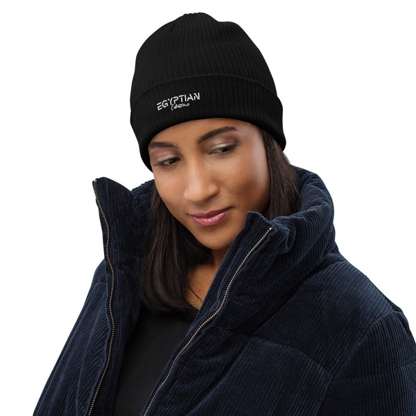 Egyptian Collections Signature Organic ribbed beanie