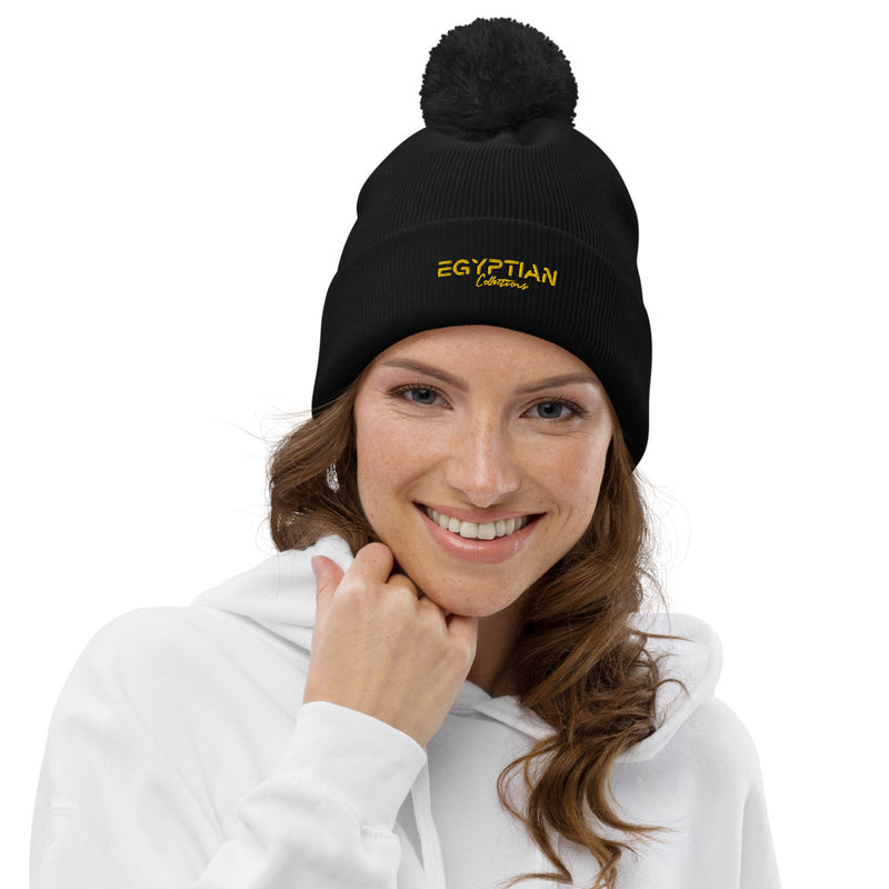 Egyptian Women Signature Womens Pom pom beanie